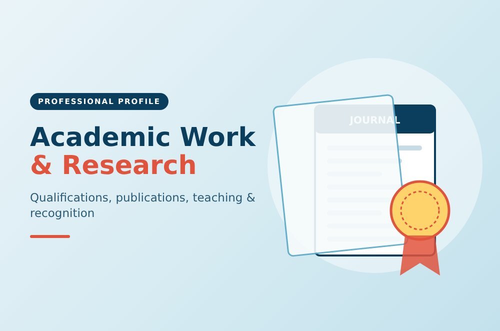 Academic Work, Research & Professional Recognition 1 Academic work, research publications and professional recognition of Dr Amyn Rajani